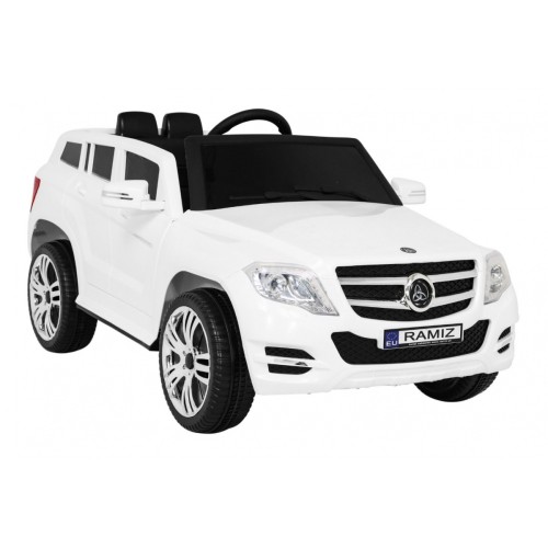 Autko City Rider Kids bílé dálkové nastavení volantu pomalý start MP3 USB LED