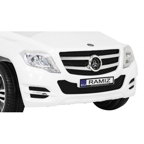 Autko City Rider Kids bílé dálkové nastavení volantu pomalý start MP3 USB LED