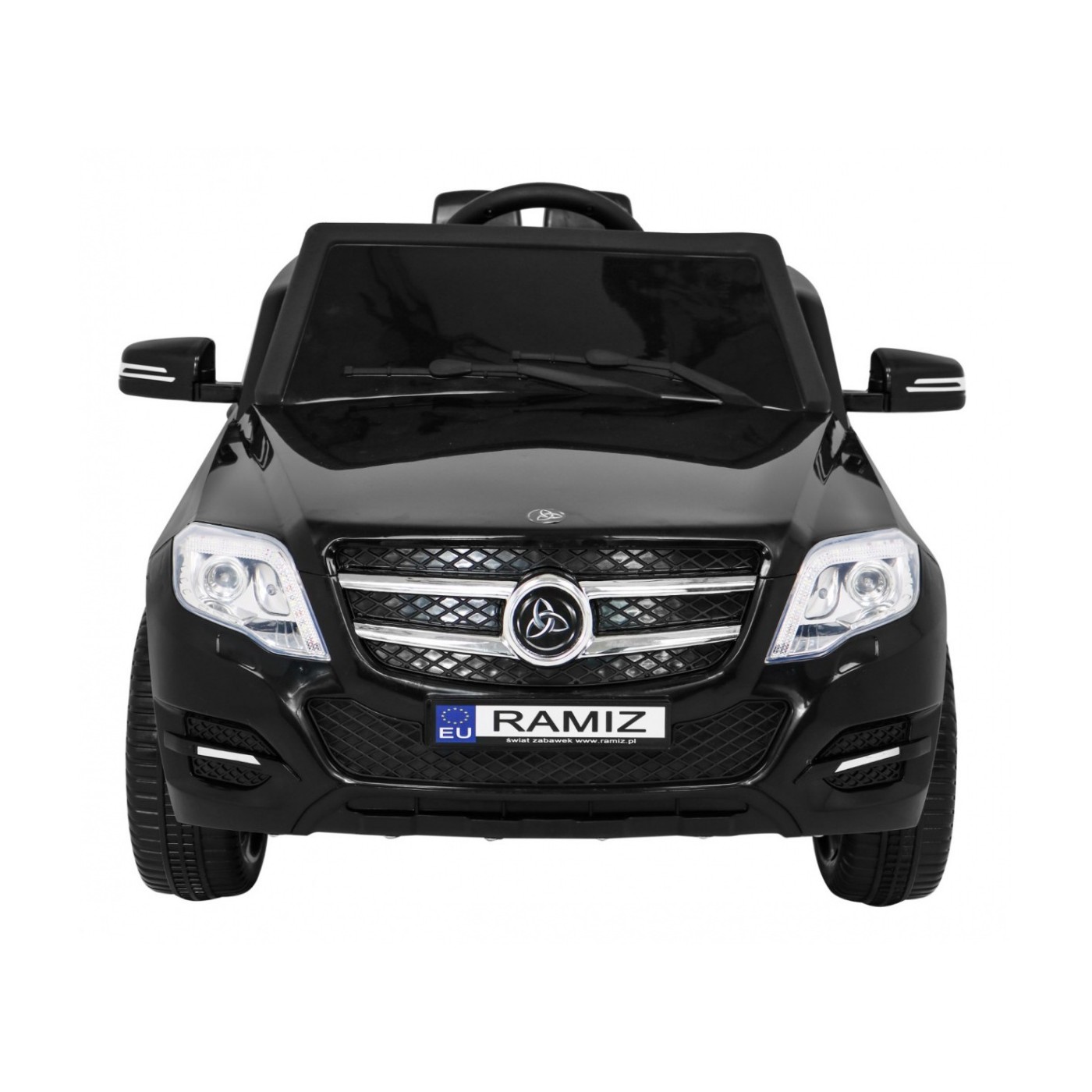 Autko City Rider Kids černé dálkové nastavení volantu pomalý start MP3 USB LED