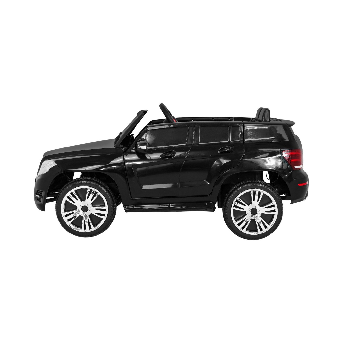 Autko City Rider Kids černé dálkové nastavení volantu pomalý start MP3 USB LED