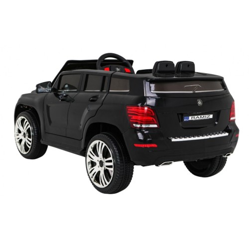 Autko City Rider Kids černé dálkové nastavení volantu pomalý start MP3 USB LED