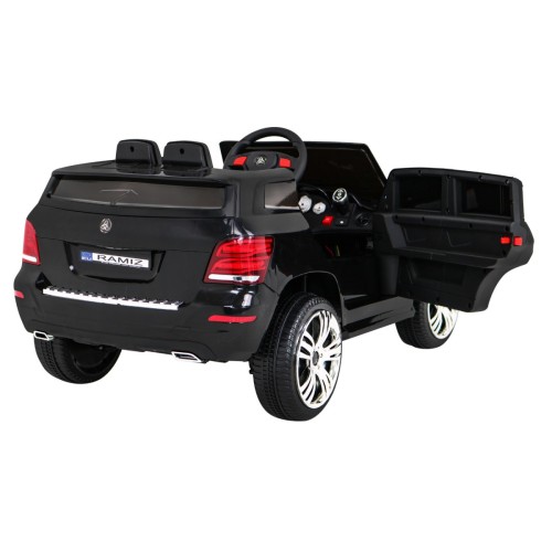Autko City Rider Kids černé dálkové nastavení volantu pomalý start MP3 USB LED