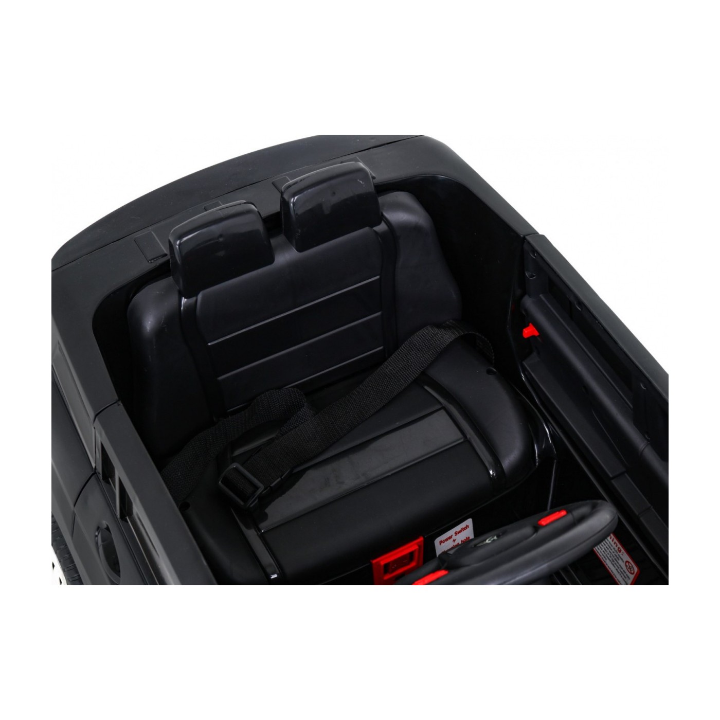 Autko City Rider Kids černé dálkové nastavení volantu pomalý start MP3 USB LED