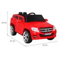Autko City Rider Kids červené dálkové nastavení volantu pomalý start MP3 USB LED