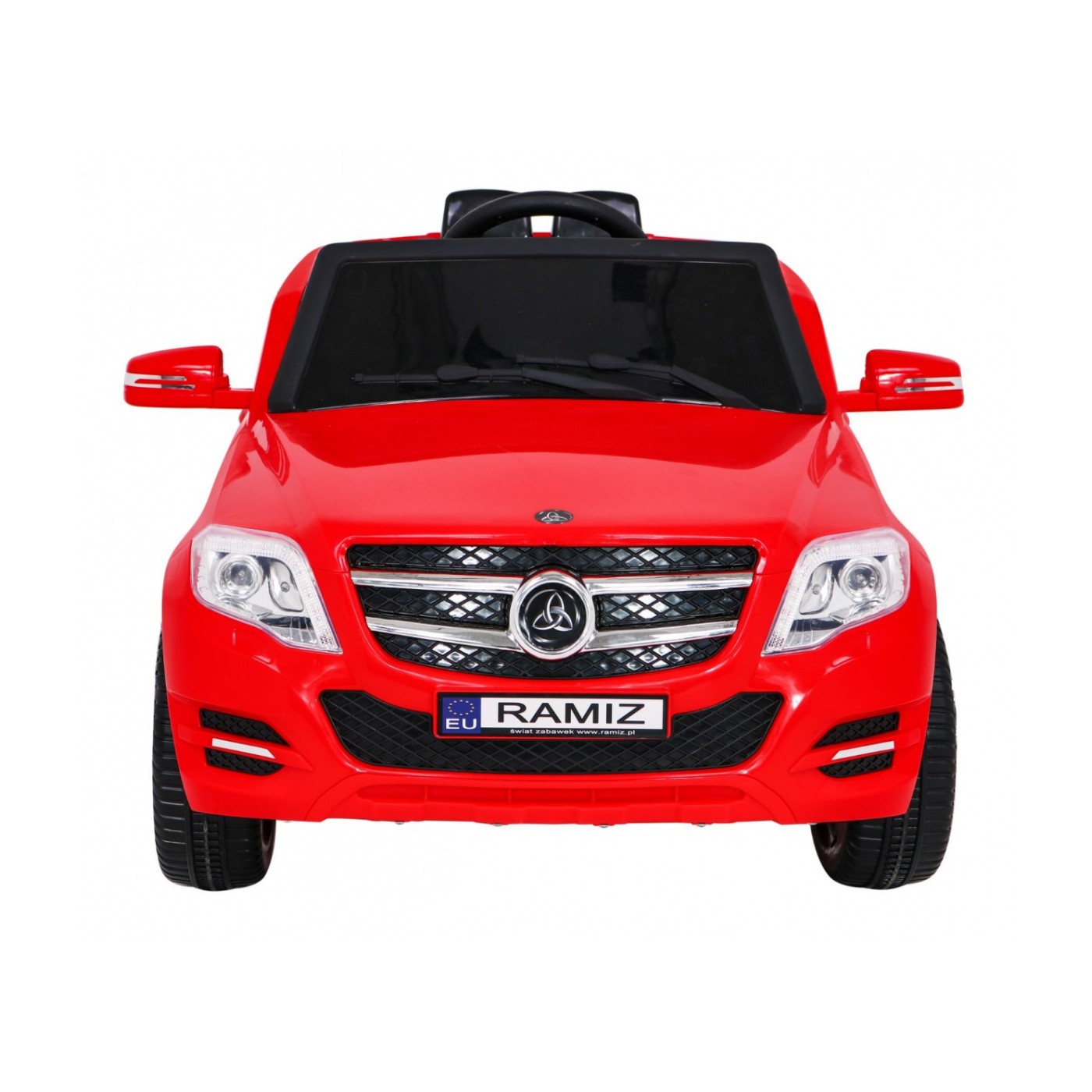 Autko City Rider Kids červené dálkové nastavení volantu pomalý start MP3 USB LED