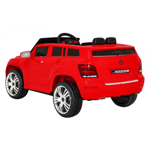 Autko City Rider Kids červené dálkové nastavení volantu pomalý start MP3 USB LED