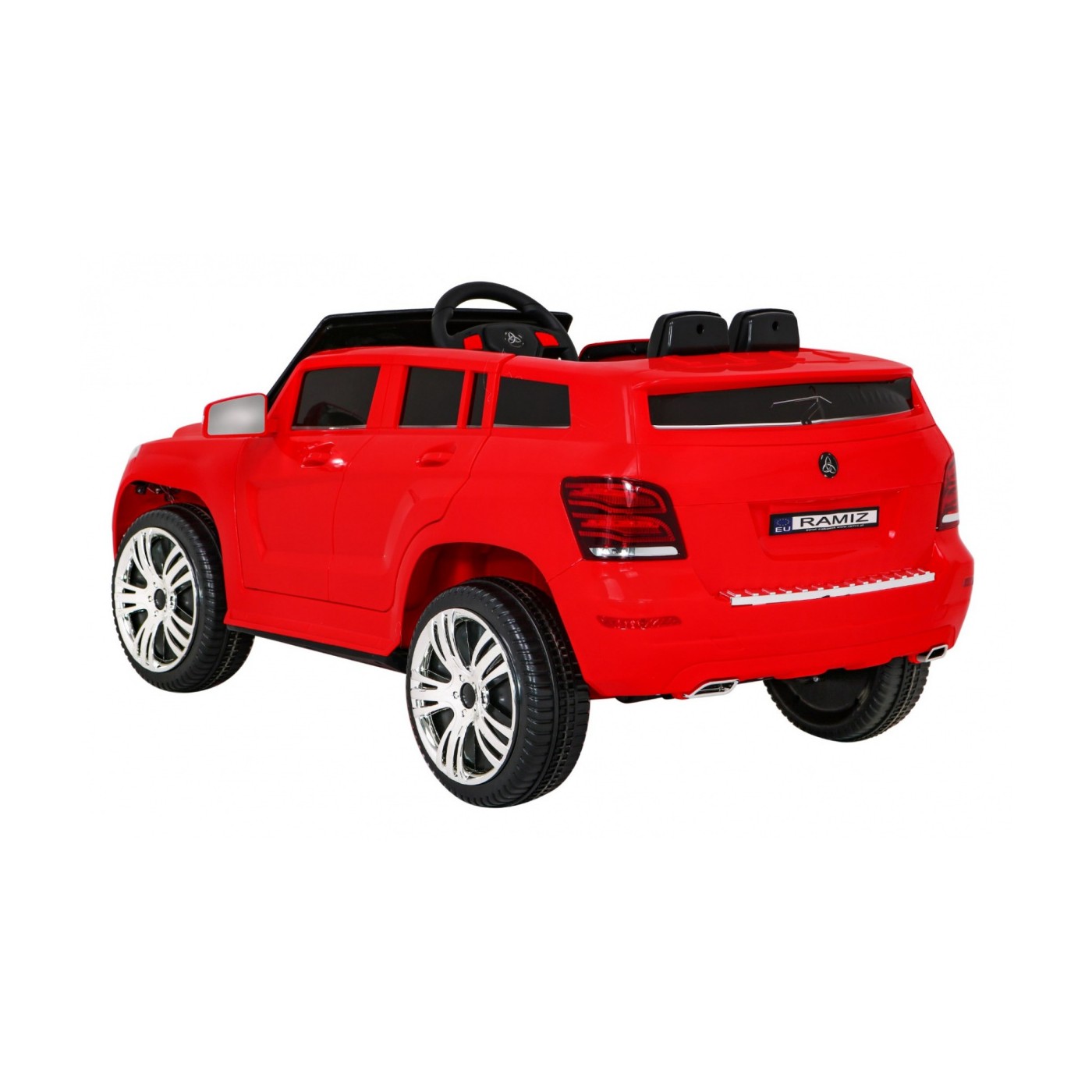 Autko City Rider Kids červené dálkové nastavení volantu pomalý start MP3 USB LED