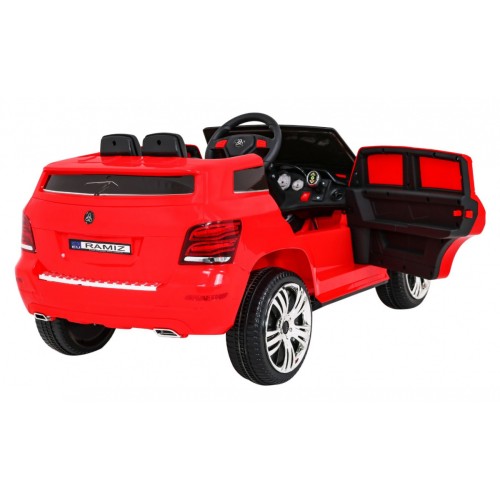 Autko City Rider Kids červené dálkové nastavení volantu pomalý start MP3 USB LED