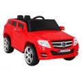 Autko City Rider Kids červené dálkové nastavení volantu pomalý start MP3 USB LED