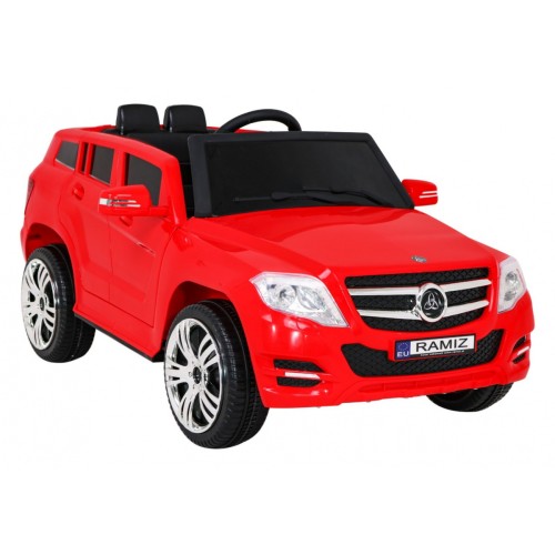Autko City Rider Kids červené dálkové nastavení volantu pomalý start MP3 USB LED
