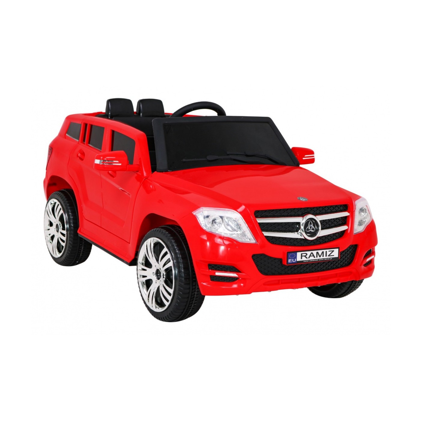 Autko City Rider Kids červené dálkové nastavení volantu pomalý start MP3 USB LED