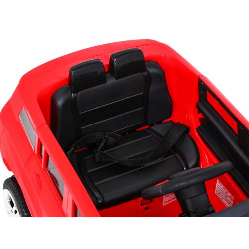 Autko City Rider Kids červené dálkové nastavení volantu pomalý start MP3 USB LED