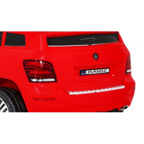 Autko City Rider Kids červené dálkové nastavení volantu pomalý start MP3 USB LED