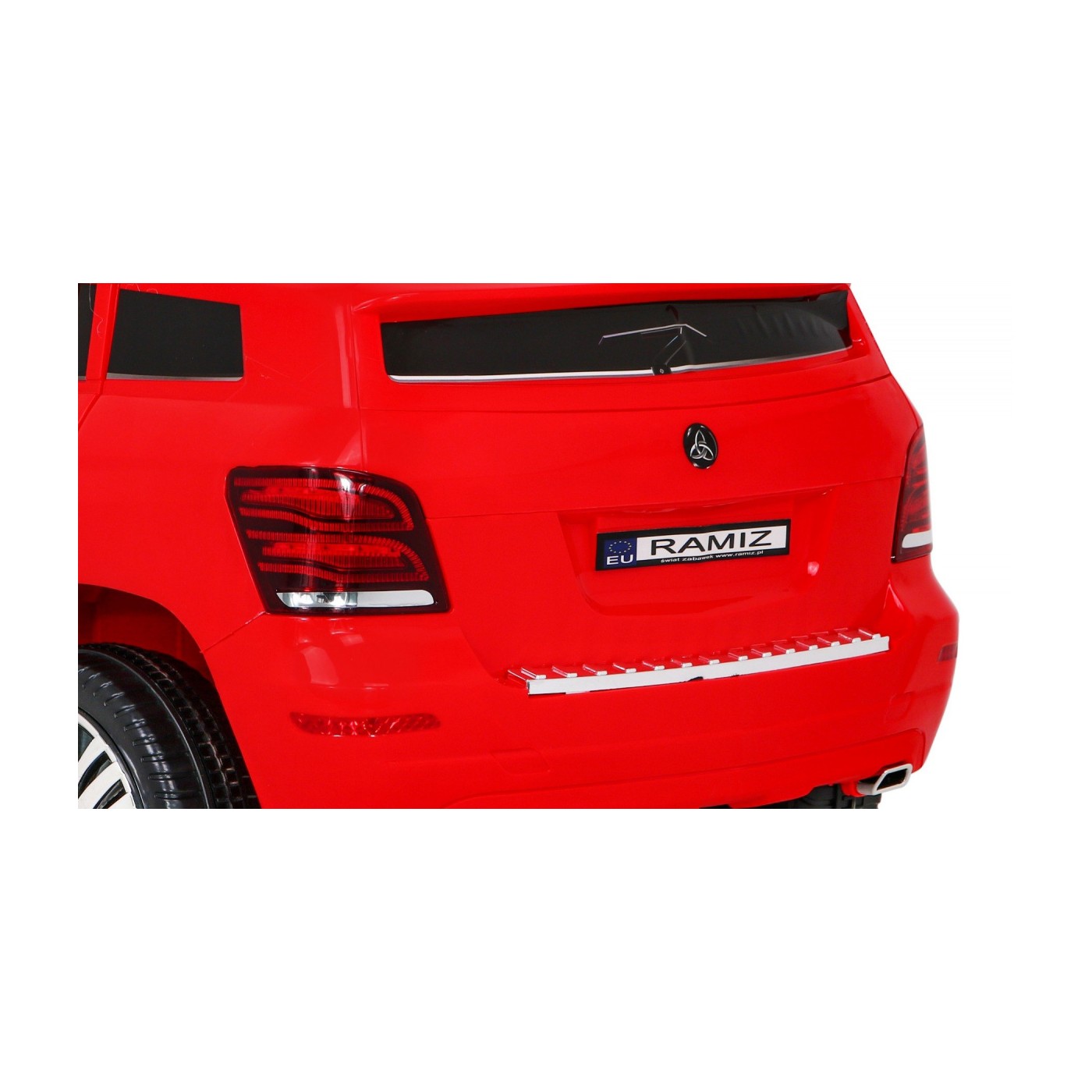 Autko City Rider Kids červené dálkové nastavení volantu pomalý start MP3 USB LED
