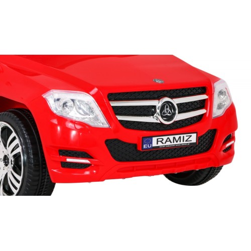 Autko City Rider Kids červené dálkové nastavení volantu pomalý start MP3 USB LED