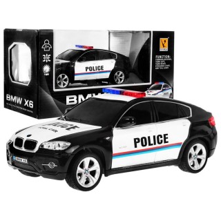 BMW x6 Dětské policejní auto 8+ Dálkové ovládání Policie 1:24 Světla kohout