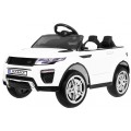 Autko Rapid Racer Electric Kids bílá + dálkové ovládání + pomalý start + EVA + MP3 LED