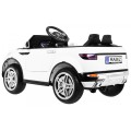 Autko Rapid Racer Electric Kids bílá + dálkové ovládání + pomalý start + EVA + MP3 LED