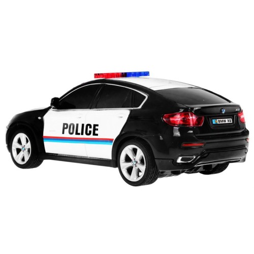 BMW x6 Dětské policejní auto 8+ Dálkové ovládání Policie 1:24 Světla kohout