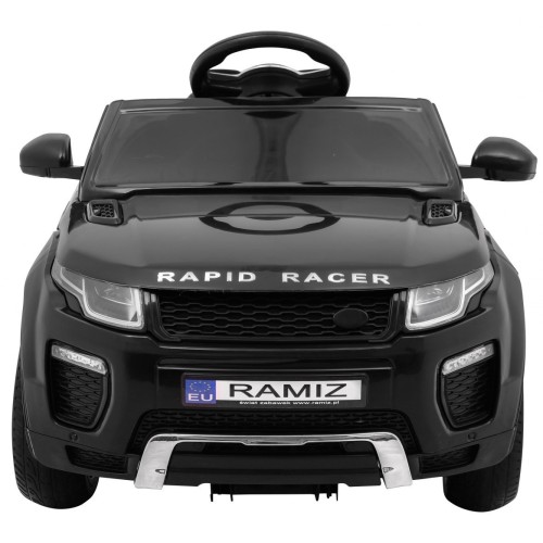 Autko Rapid Racer Electric Kids černá + dálkové ovládání + pomalý start + EVA + MP3 LED
