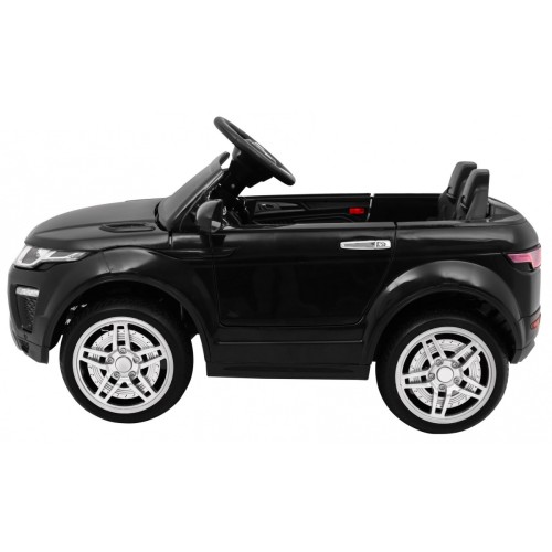 Autko Rapid Racer Electric Kids černá + dálkové ovládání + pomalý start + EVA + MP3 LED