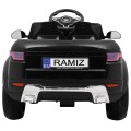 Autko Rapid Racer Electric Kids černá + dálkové ovládání + pomalý start + EVA + MP3 LED