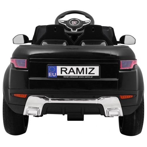 Autko Rapid Racer Electric Kids černá + dálkové ovládání + pomalý start + EVA + MP3 LED