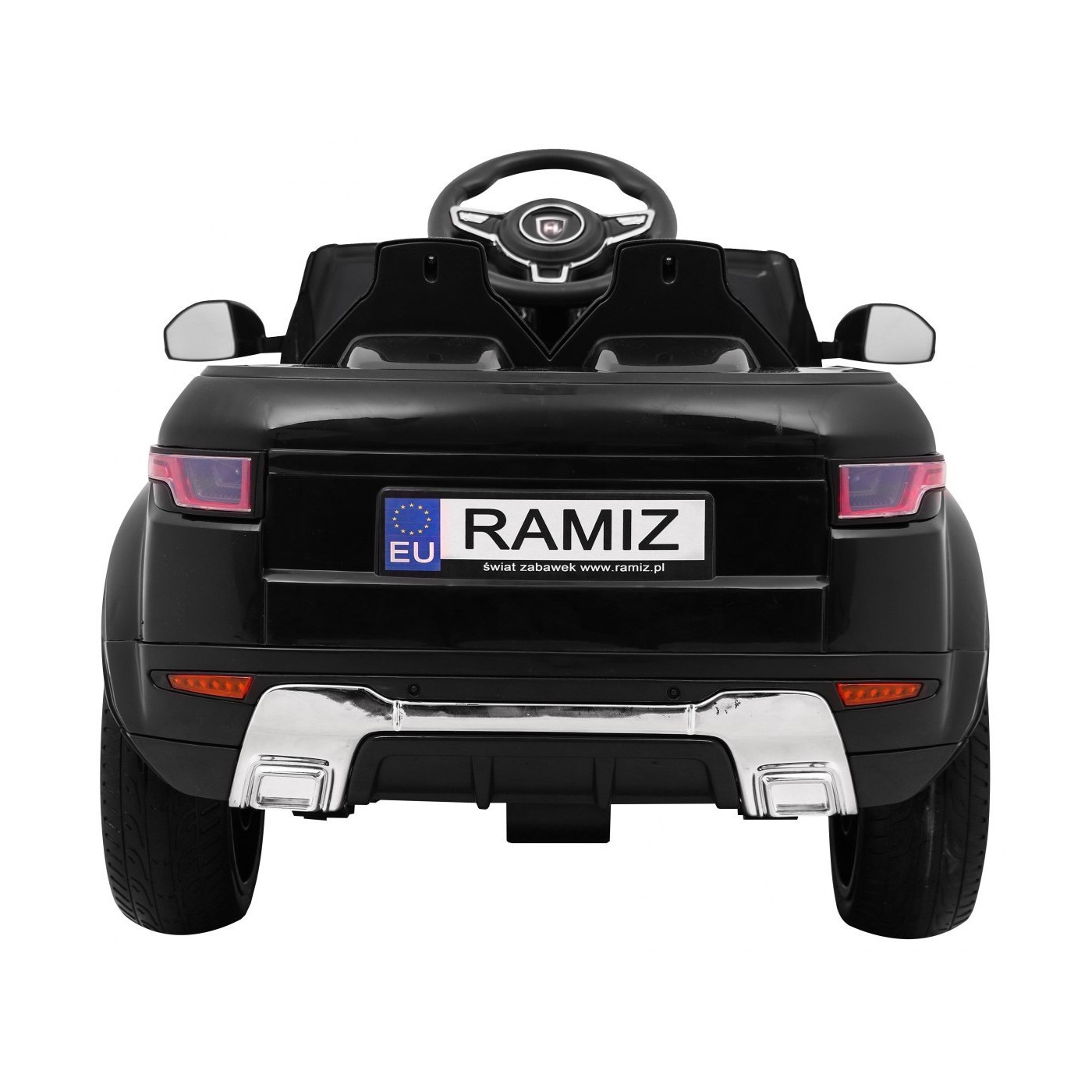 Autko Rapid Racer Electric Kids černá + dálkové ovládání + pomalý start + EVA + MP3 LED