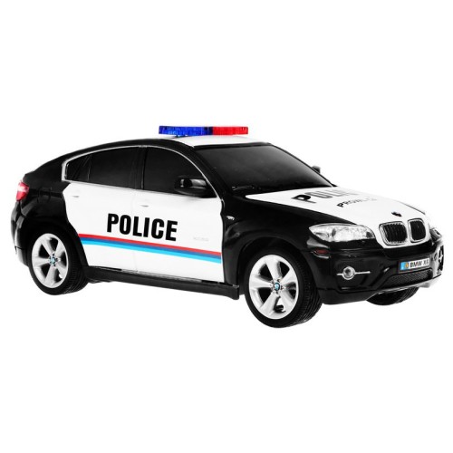 BMW x6 Dětské policejní auto 8+ Dálkové ovládání Policie 1:24 Světla kohout