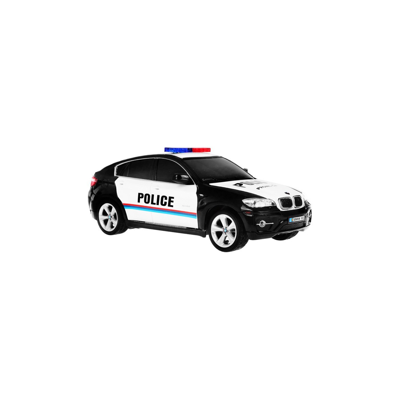 BMW x6 Dětské policejní auto 8+ Dálkové ovládání Policie 1:24 Světla kohout