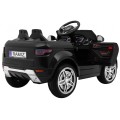 Autko Rapid Racer Electric Kids černá + dálkové ovládání + pomalý start + EVA + MP3 LED