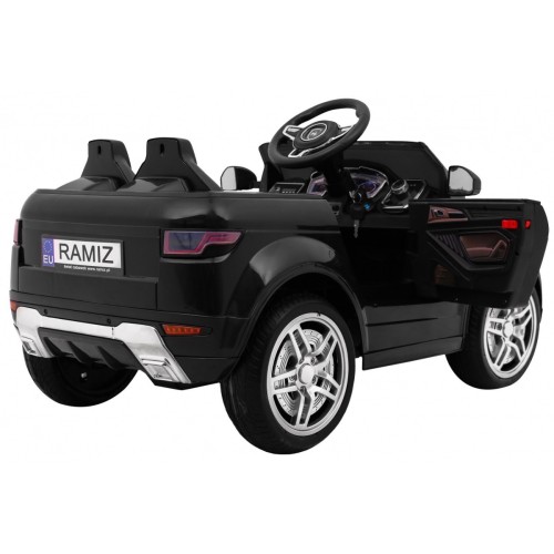 Autko Rapid Racer Electric Kids černá + dálkové ovládání + pomalý start + EVA + MP3 LED
