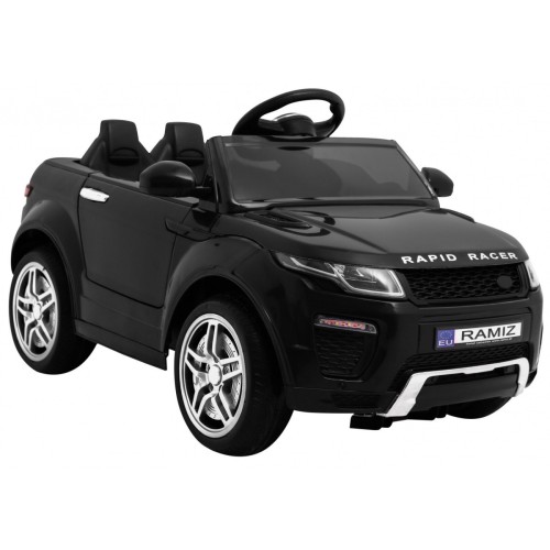 Autko Rapid Racer Electric Kids černá + dálkové ovládání + pomalý start + EVA + MP3 LED