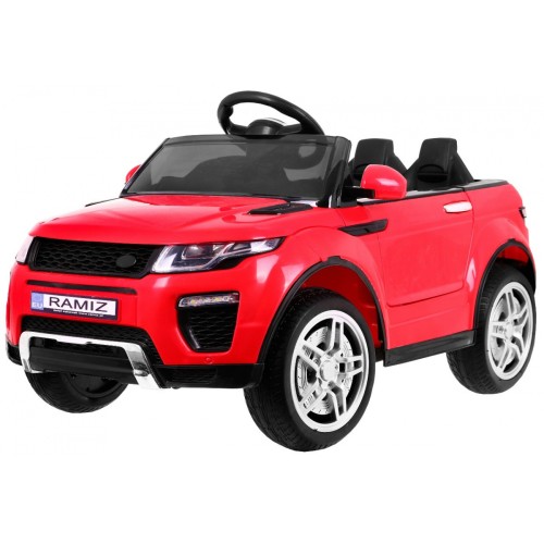 Auto Rapid Racer Elektrický Dětský Červený + Dálkové Ovládání + Pomalý Start + EVA + MP3 LED