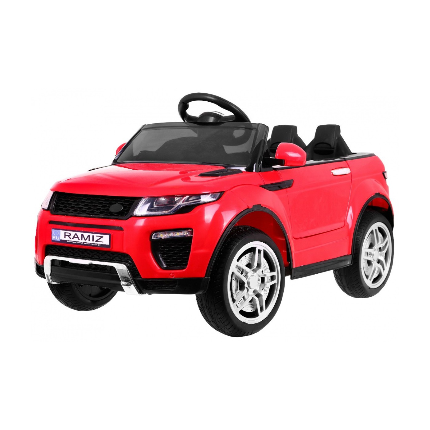 Auto Rapid Racer Elektrický Dětský Červený + Dálkové Ovládání + Pomalý Start + EVA + MP3 LED