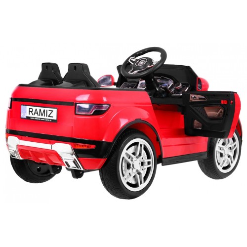 Auto Rapid Racer Elektrický Dětský Červený + Dálkové Ovládání + Pomalý Start + EVA + MP3 LED
