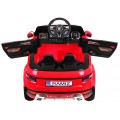 Auto Rapid Racer Elektrický Dětský Červený + Dálkové Ovládání + Pomalý Start + EVA + MP3 LED