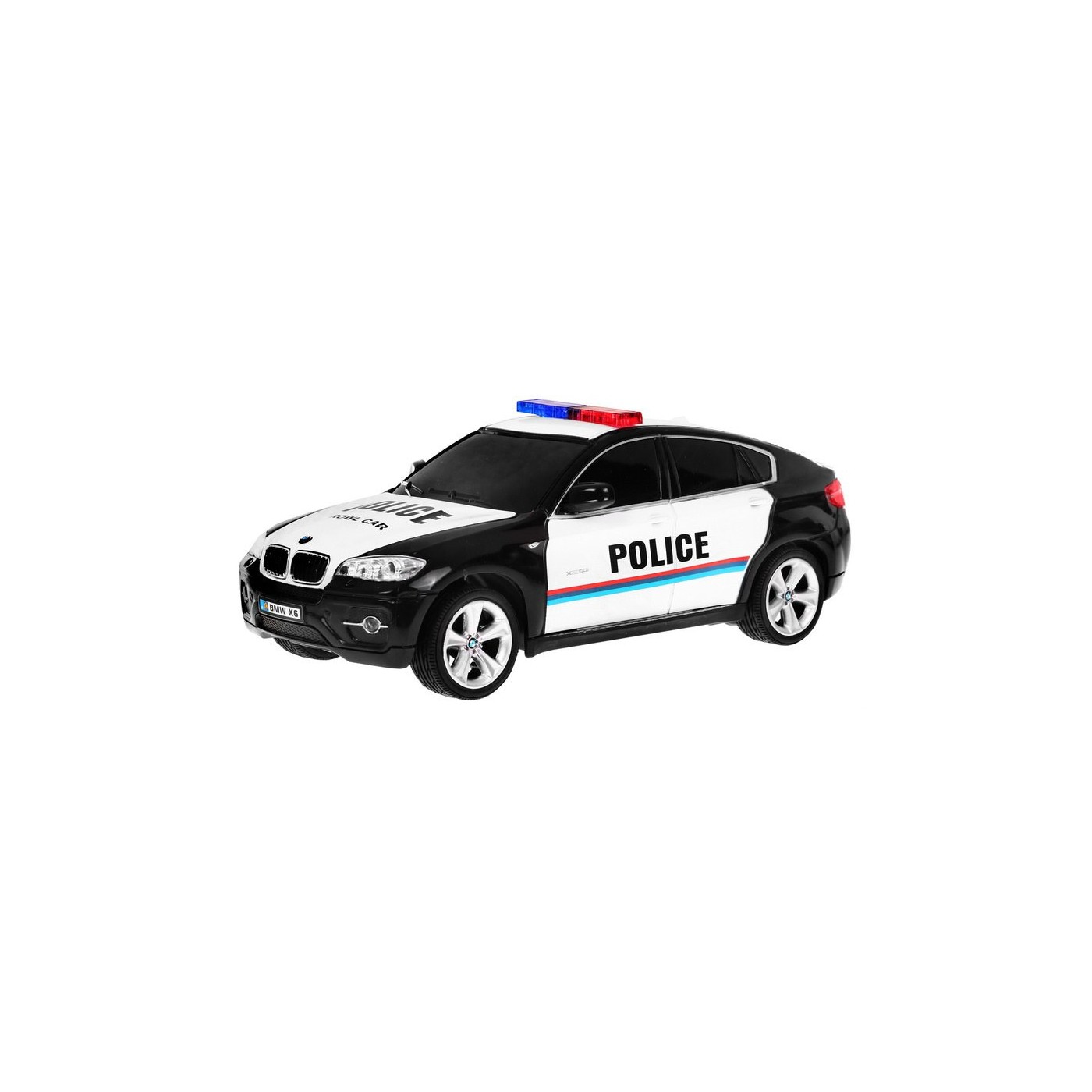 BMW x6 Dětské policejní auto 8+ Dálkové ovládání Policie 1:24 Světla kohout