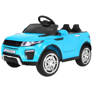 Auto Rapid Racer Elektrický Dětský Modrý Dálkový Pomalý Start EVA MP3 LED