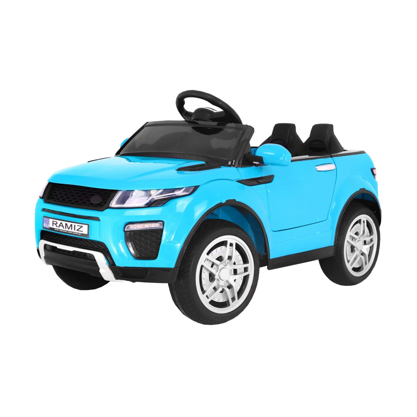 Auto Rapid Racer Elektrický Dětský Modrý Dálkový Pomalý Start EVA MP3 LED