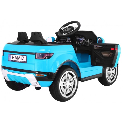 Auto Rapid Racer Elektrický Dětský Modrý Dálkový Pomalý Start EVA MP3 LED