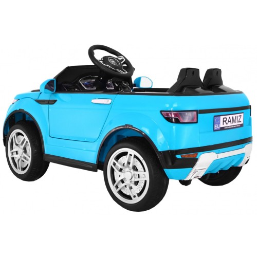 Auto Rapid Racer Elektrický Dětský Modrý Dálkový Pomalý Start EVA MP3 LED