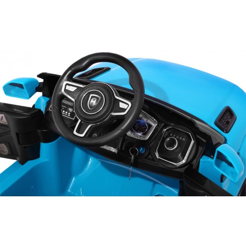 Auto Rapid Racer Elektrický Dětský Modrý Dálkový Pomalý Start EVA MP3 LED