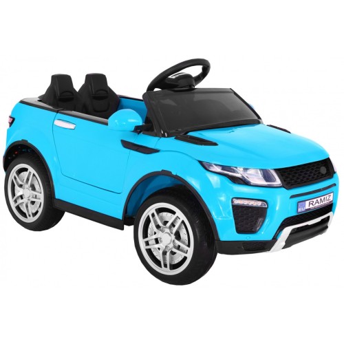 Auto Rapid Racer Elektrický Dětský Modrý Dálkový Pomalý Start EVA MP3 LED