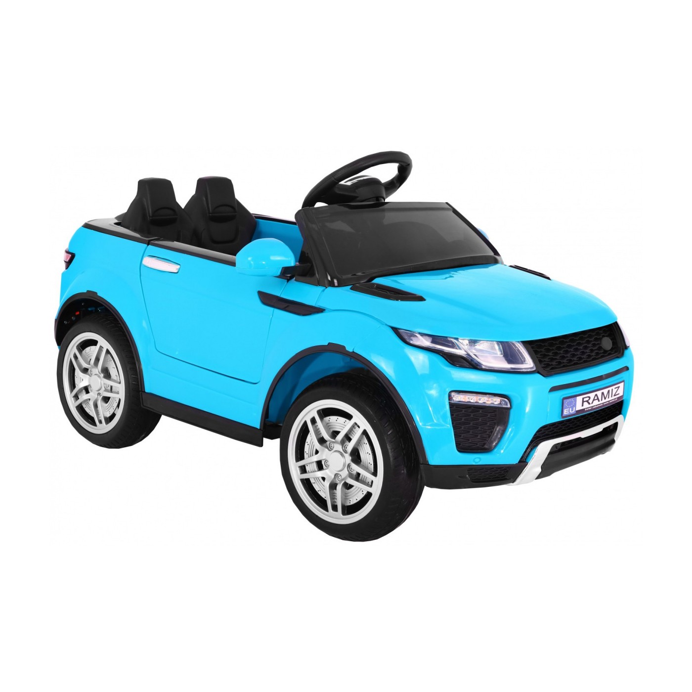 Auto Rapid Racer Elektrický Dětský Modrý Dálkový Pomalý Start EVA MP3 LED