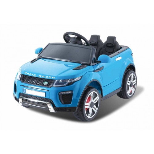 Auto Rapid Racer Elektrický Dětský Modrý Dálkový Pomalý Start EVA MP3 LED