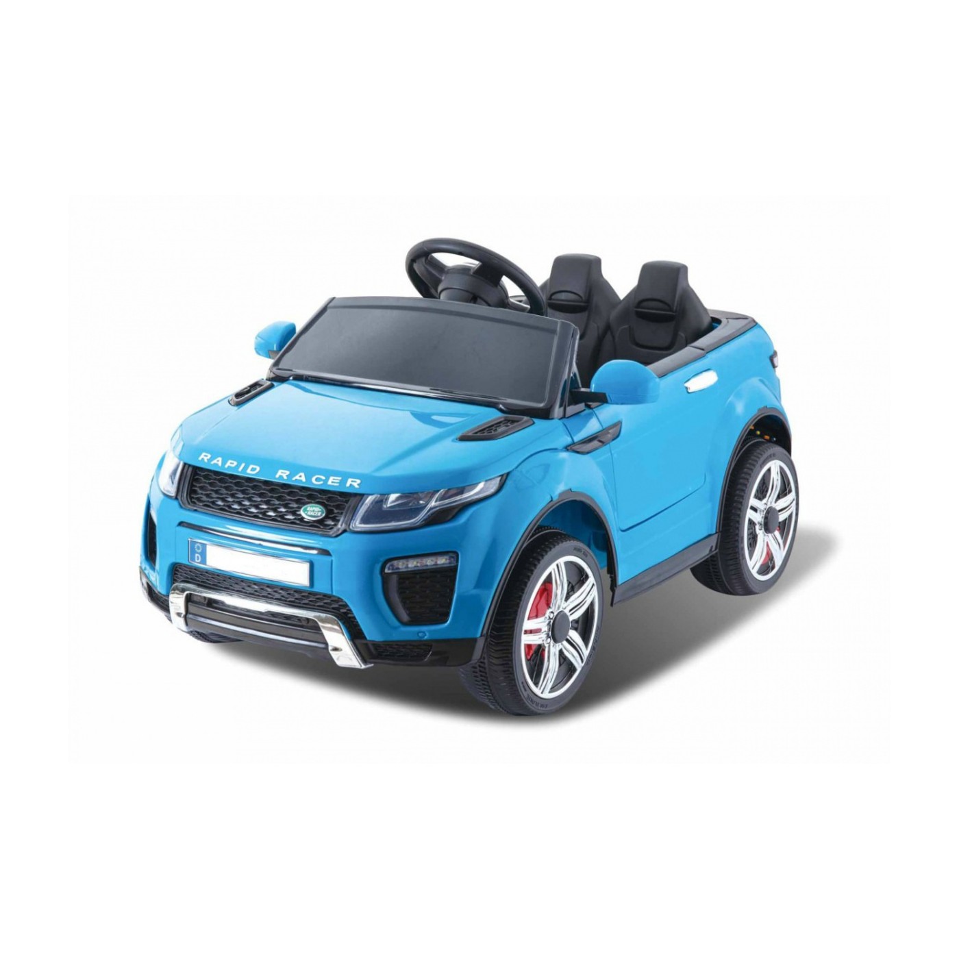 Auto Rapid Racer Elektrický Dětský Modrý Dálkový Pomalý Start EVA MP3 LED