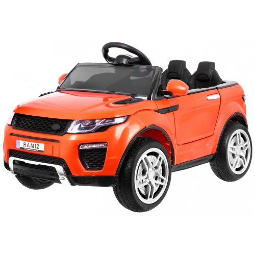 Autko Rapid Racer elektrické děti oranžové + dálkové ovládání + pomalý start + EVA + MP3 LED
