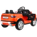 Autko Rapid Racer elektrické děti oranžové + dálkové ovládání + pomalý start + EVA + MP3 LED