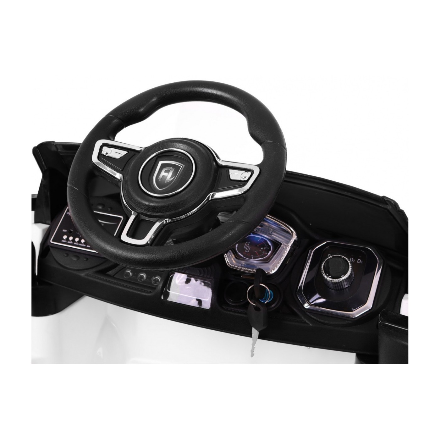 Autko Rapid Racer elektrická dětská růžová + dálkové ovládání + pomalý start + EVA + MP3 LED